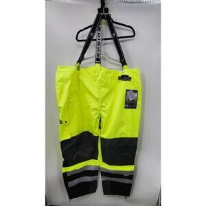 New NWT Radians Reflectivz High Visibility Bibs‎ Overalls Size 5X Waterproof